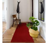rugsx Tapis de Couloir Eton pour la Cuisine, Le Hall, Le Couloir, l'entrée, Solide, Classique, Rouge 70x370 cm