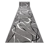 rugsx Tapis de Couloir Silver Choco pour la Cuisine, Le Hall, Le Couloir, l'entrée, Solide, Moderne, Gris 100x150 cm