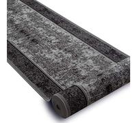 rugsx Tapis de Couloir Stark - Antidérapant, Moderne et Durable, idéal pour la Cuisine, Le Hall et Le Couloir, Gris 80x160 cm