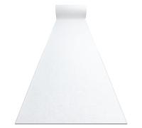 rugsx Tapis de Couloir, Tapis Moderne Rumba antidérapant, pour Le Hall, Le Couloir, Le Salon, pour Le Mariage, Blanc, 80x300 cm