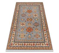 rugsx Tapis en Laine KESHAN Franges, Classique Oriental, Tapis Traditionnel, pour la Chambre, Le Salon, la Chambre à Coucher, de Haute qualité, Beige/Bleu 200x290 cm