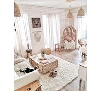 rugsx Tapis Flokati en Laine de Grèce - Tapis Doux à Poils Longs pour Salon, Chambre et Enfant, Aussi comme Plaid ou Couvre-lit, Blanc 240x340 cm