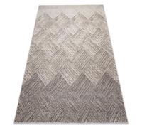 rugsx Tapis Fusion 9775 Tapis géométrique Moderne en in Beige & Marron - Salon, Chambre à Coucher 80x150 cm