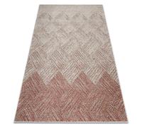 rugsx Tapis Fusion 9775 Tapis géométrique Moderne en in Crème & Terracotta - Salon, Chambre à Coucher, Grandes pièces 280x370 cm