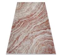rugsx Tapis Fusion 9776 Tapis Moderne Abstrait en Beige & Terracotta - Salon, Chambre à Coucher 80x150 cm