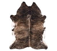 rugsx Tapis imprimé Cowhide, Vache, Motif Animal, Faux Cuir, Tapis de Sol pour Le Salon, la Maison, la Chambre à Coucher, DIY Crafts, Marron 155x195 cm