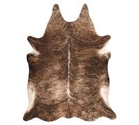 rugsx Tapis imprimé Cowhide, Vache, Motif Animal, Faux Cuir, Tapis de Sol pour Le Salon, la Maison, la Chambre à Coucher, DIY Crafts, Marron 100x150 cm