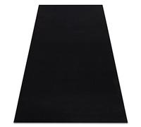 rugsx Tapis Moderne antidérapant Rumba pour la Cuisine, Le Hall, Le Couloir, Le Salon, la Chambre, Solide, Noir 120x200 cm