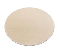 rugsx Tapis Rond Seduction Crème, Doux, résistant, Chambre à Coucher, hôtel Cercle 100 cm