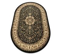 rugsx Tapis Royal Classique, Traditionnel, pour la Chambre, Le Salon, la Chambre à Coucher, de Haute qualité, AGY 521 Vert, Ovale 100x180 cm