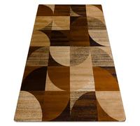 rugsx Tapis Royal Classique, Traditionnel, pour la Chambre, Le Salon, la Chambre à Coucher, Géométrique, Marron/Beige Moutarde 200x290 cm