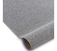 rugsx Tapis Une Couleur Eton pour n'importe Quelle pièce, Salon, Chambre, Chambre d'enfant, Gris argenté, des Tailles différentes, 400x450 cm