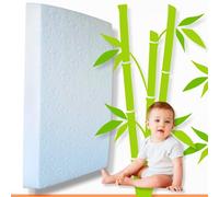 RUGUIES Bamboo- Matelas pour lit d'enfant 120x60x6cm pour Un Confort Maximal - Base antidérapante- Housse en Coton Bambou Amovible et Lavable - Ultra Doux, hypoallergénique et Respirant- Oeko Tex.