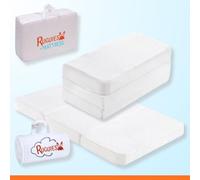 RUGUIES Matelas de Voyage pour lit bébé 120x60cm pour Un Confort Maximal- Matelas viscoélastique Pliable, Portable et réversible - Tapis rembourré pour Enfants. Oeko-TEX.
