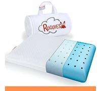 RUGUIES Max- Oreiller Enfant en Mousse à Mémoire-Coussin pour Tout-Petit de 1 à 10 Ans XL (58x32x5cm)-Housse en Coton étirable, hypoallergénique et Respirante-Oeko TEX-Sac de Voyage.