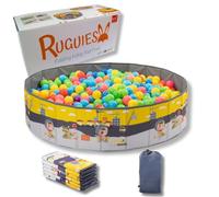 RUGUIES- Piscine à Balles pour Bébé et Enfant jusqu'à 3 Ans-Parc à Balles pour Les Petits-Pliable pour Garçons-pour Un Usage Intérieur et Extérieur- (Balles Non Incluses)-(80x26cm)
