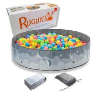 RUGUIES- Piscine à Balles pour Bébé et Enfant jusqu'à 3 Ans-Parc à Balles pour Les Petits-Pliable pour Garçons-pour Un Usage Intérieur et Extérieur- (Balles Non Incluses)-(80x26cm)