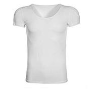 ruguo T-Shirt rembourré Fake Chest Muscle pour Hommes Hommes Épaulières Épaule Étroite Posture Corretor T-Shirt Invisible Faux sous-Vêtements Musculaires Améliorer Épaule Inclinée