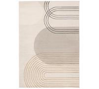 RugVista Amphi Tapis Moderne, 160x230 cm, Rectangulaire, Poil Moyen, Nettoyage à Sec, Salon, Salle de séjour, Chambre, Salle à Manger, Beige/Jaune