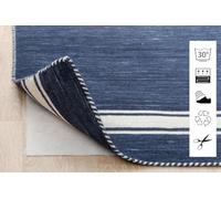 RugVista Anti Slip sous Tapis antidérapant, 80x300 cm, Coureur, Poil Court, Lavable en Machine 30°, Salon, Chambre, Salle à Manger, Couloir, Cuisine, Résiste à l'eau, Bleu/Turquoise