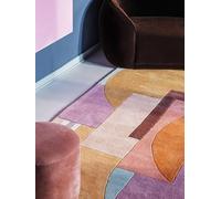 RugVista Arty Tapis Moderne, 200x300 cm, Rectangulaire, Poil Moyen, Nettoyage à Sec, Salon, Salle de séjour, Chambre, Salle à Manger, Fabriqué à la Main, Multicolore