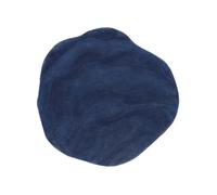 RugVista Barba Tapis Moderne, Ø 150 cm, Rond, Poil Moyen, Nettoyage à Sec, Salon, Salle de séjour, Chambre, Salle à Manger, Fabriqué à la Main, Bleu