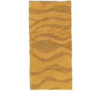 RugVista Breeze Tapis de Bain Moderne, 50x100 cm, Rectangulaire, Poil Court, Lavable en Machine jusqu'à 30°, Salle de Bain, Toilette, Antidérapant, Jaune