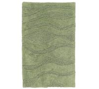 RugVista Breeze, Tapis de Bain, Modernes, 50 x 80 cm, Rectangulaire, Poil Ras, Lavage en Machine, Vert