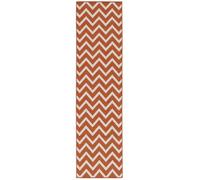 RugVista Capri, Tapis d'intérieur et d'extérieur, 80 x 300 cm, Tapis d'extérieur, résistant aux UV, Hydrofuge, hypoallergénique, Balcon, Cour, Jardin et terrasse, Rouille