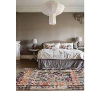 RugVista Cassiopeia, Tapis, Orientaux, 200 x 300 cm, Rectangulaire, Poil Moyen, Salle de séjour, à Manger, Chambre, Cuisine, Nettoyage Sec Seulement, Noir/Multi