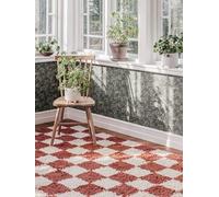 RugVista Chessie Tapis, 200 x 300 cm, Rouille/Off Blanc