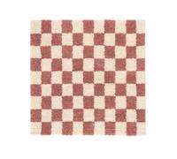 RugVista Chessie Tapis Moderne, 200x200 cm, Carré, Poil Long, Nettoyage à Sec, Salon, Salle de séjour, Chambre, Salle à Manger, Rose/Off Blanc