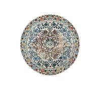 RugVista Cheverny Tapis, Ø 200 cm, Bleu/Blanc crème