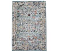 RugVista Chillon, Tapis, Tapis Modernes, 200 x 300 cm, Rectangulaire, Poil Moyen, Salle de séjour, à Manger, Chambre, Cuisine, Nettoyage Sec Seulement, Oeko_tex_100, Clair Bleu/Multi