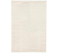 RugVista Crizia Tapis Moderne, 140x200 cm, Rectangulaire, Poil Moyen, Nettoyage à Sec, Salon, Salle de séjour, Chambre, Salle à Manger, Off Blanc