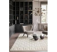 RugVista Dakari, Tapis, Tapis Modernes, 240 x 340 cm, Rectangulaire, Poil Moyen, Nettoyage à Sec Seulement, Oeko_tex_100, Blanc crème