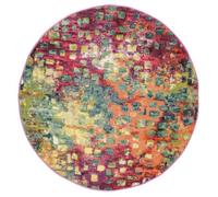RugVista, Davina, Fait à la Machine, Tapis, Moderne, Pile Moyenne, ∅ 150 cm, Rond, Oeko-Tex Standard 100, Polypropylene, Couloir, Chambre, Cuisine, Salon, Multicouleur