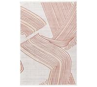 RugVista Flow Tapis, 160 x 230 cm, Rouille | Modernes, Rectangulaire, Poil ras, Lavage en machine, Oeko-Tex 100, Salle de séjour, Salle à manger, Chambre, Cuisine