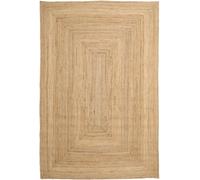 RugVista Frida, Tapis, Modernes, 200 x 300 cm, Rectangulaire, Poil Ras, Salle de séjour, à Manger, Chambre, Cuisine, Nettoyage Sec Seulement, Certifié Care & Fair, Beige