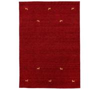 RugVista Gabbeh Loom Two Lines Tapis gabbeh Oriental, 160x230 cm, Rectangulaire, Poil Moyen, Nettoyage à Sec, Salon, Salle de séjour, Chambre, Salle à Manger, Fabriqué à la Main, Rouge