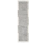 RugVista Gambit Tapis Moderne, 80x300 cm, Coureur, Poil Moyen, Nettoyage à Sec, Salon, Salle de séjour, Chambre, Salle à Manger, Couloir, Blanc crème/Noir