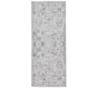 RugVista Ganti Oriental Tapis Moderne, 80x200 cm, Rectangulaire, Poil Court, Lavable en Machine 30°, Salon, Salle de séjour, Chambre, Salle à Manger, Couloir, Cuisine, Résiste à l'eau, Gris/Beige