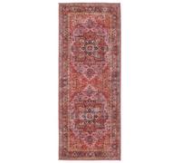 RugVista Georgia Oriental, Tapis, Tapis Modernes, 200 x 80 cm, Rectangulaire, Poil Ras, Salle de séjour, Chambre, Cuisine, Couloir, Lavage en Machine, Oeko_tex_100, Rouge/Rose