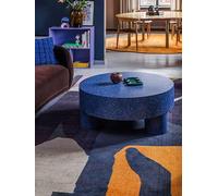 RugVista Halle Tapis Moderne, 140x200 cm, Rectangulaire, Poil Moyen, Nettoyage à Sec, Salon, Salle de séjour, Chambre, Salle à Manger, Bleu