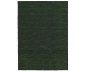 RugVista Handloom Flat, Tapis, Kilims Moderne, 140 x 200 cm, Rectangulaire, Poil Ras, Salle de séjour, à Manger, Chambre, Nettoyage Sec Seulement, Certifié Care & Fair, Forest Vert