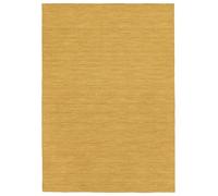 RugVista Handloom Flat, Tapis, Kilims Moderne, 160 x 230 cm, Rectangulaire, Poil Ras, Salle de séjour, à Manger, Chambre, Nettoyage Sec Seulement, Certifié Care & Fair, Jaune
