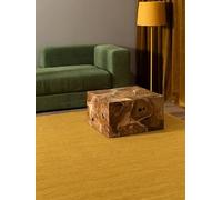 RugVista Handloom Flat, Tapis, Kilims Moderne, 200 x 140 cm, Rectangulaire, Poil Ras, Salle de séjour, à Manger, Chambre, Nettoyage Sec Seulement, Certifié Care & Fair, Jaune