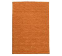 RugVista Handloom Flat, Tapis, Kilims Moderne, 200 x 300 cm, Rectangulaire, Poil Ras, Salle de séjour, à Manger, Chambre, Nettoyage Sec Seulement, Certifié Care & Fair, Orange