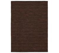 RugVista Handloom Flat, Tapis, Kilims Moderne, 200 x 300 cm, Rectangulaire, Poil Ras, Salle de séjour, à Manger, Chambre, Nettoyage Sec Seulement, Certifié Care & Fair, Foncé Marron