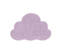 RugVista Happy Cloud Tapis pour Chambre d'enfant, 100x150 cm, Forme irrégulière, Poil Moyen, Lavable en Machine jusqu'à 30°, Chambre pour Jeunes et bébés, Résiste à l'eau, Violet